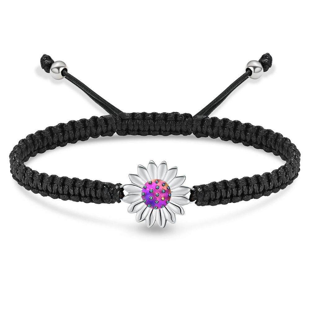 bracelet avec fleur luxe coloré