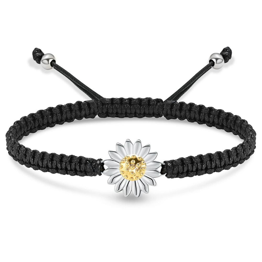 bracelet avec fleur luxe or 1