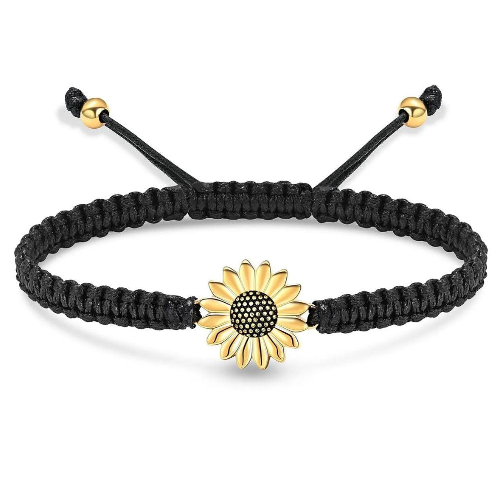bracelet avec fleur luxe or