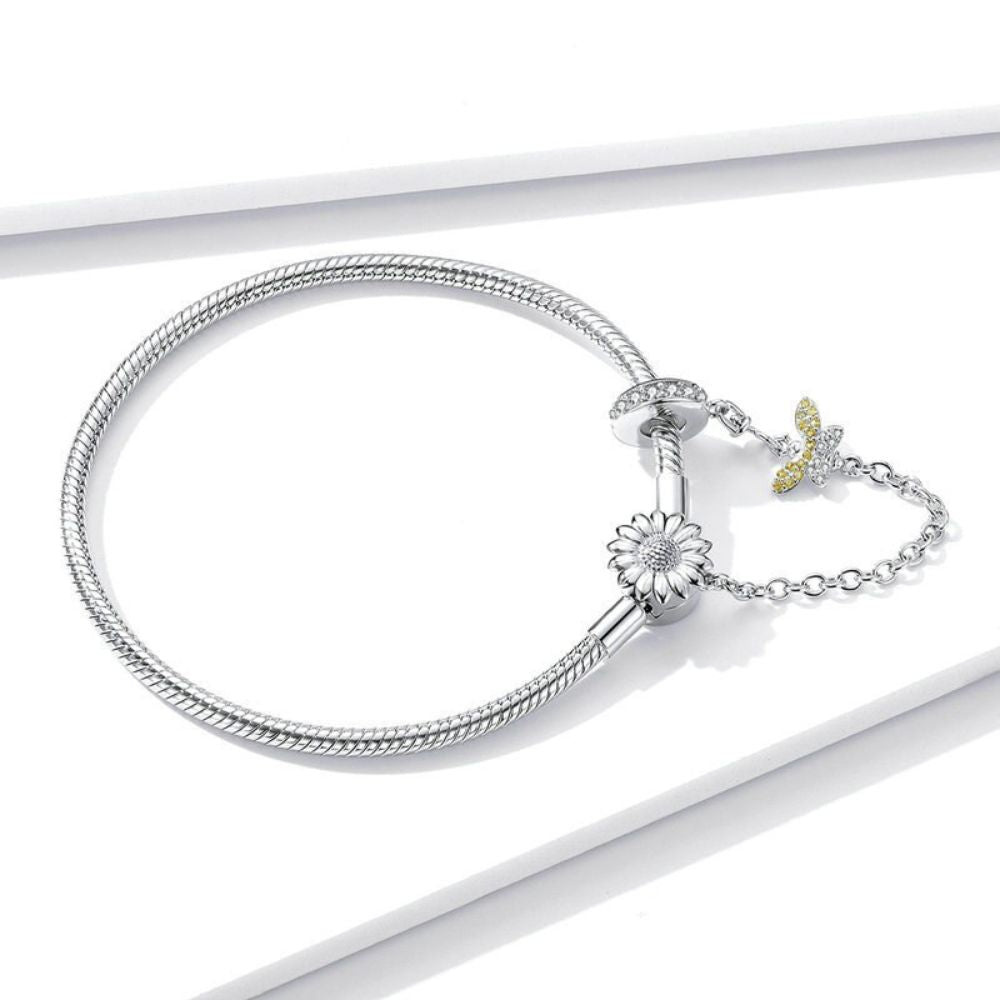 Bracelet avec Fleur femme