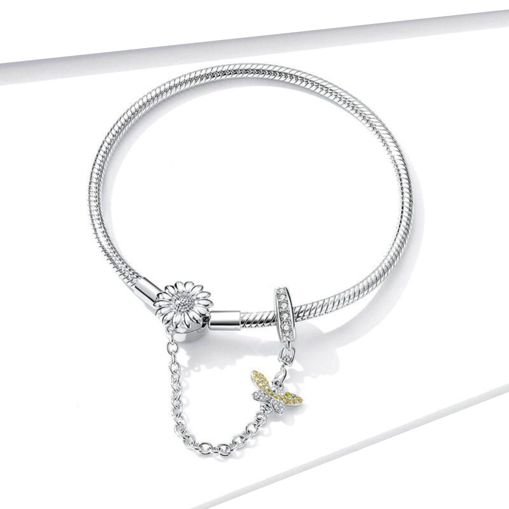 Bracelet avec Fleur femme