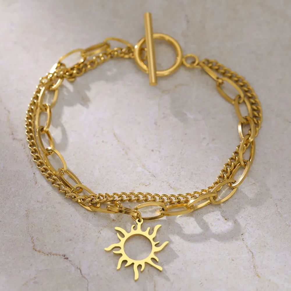 bracelet avec un soleil