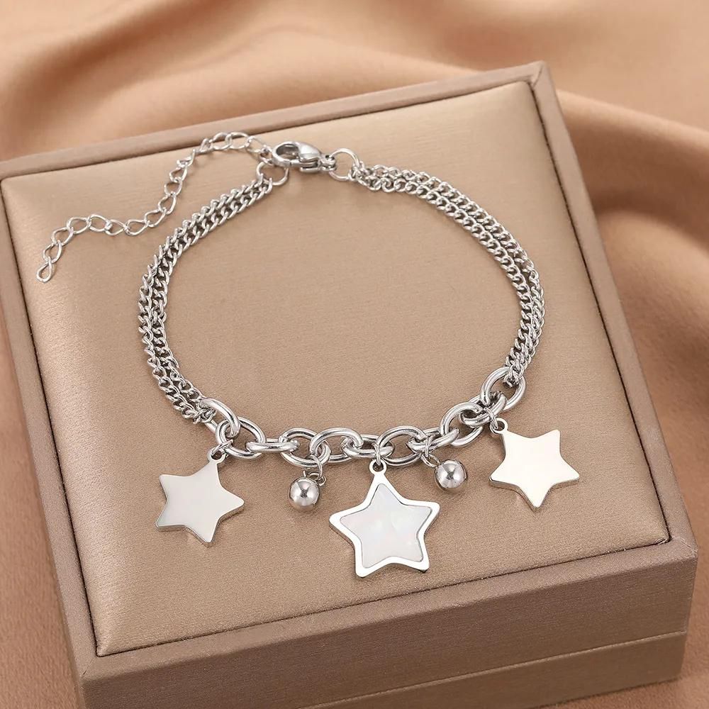 Bracelet Breloque Étoile argent