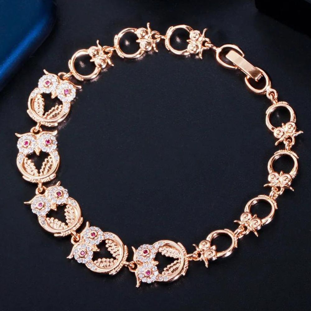 Bracelet Chouette rose gold