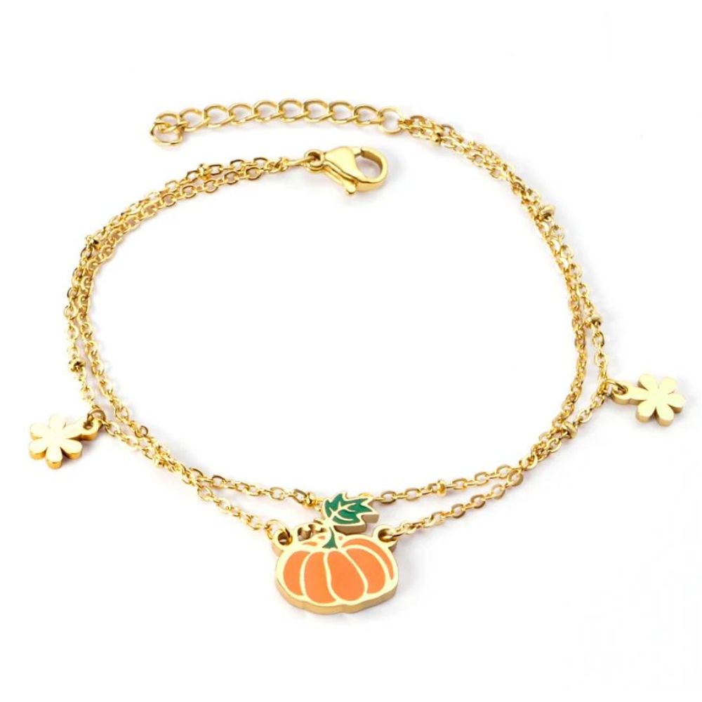 bracelet citrouille