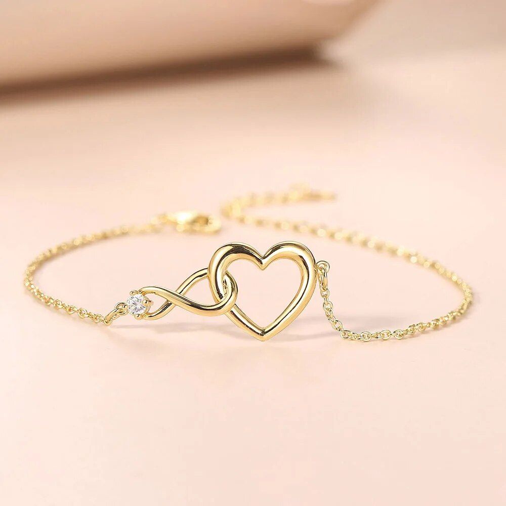 Bracelet Coeur et Infini femme