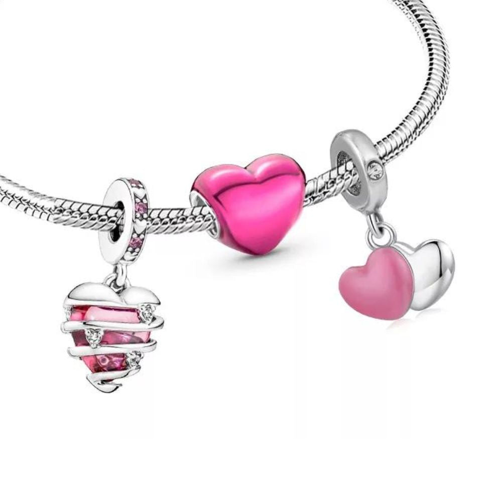 Bracelet Coeur Rose