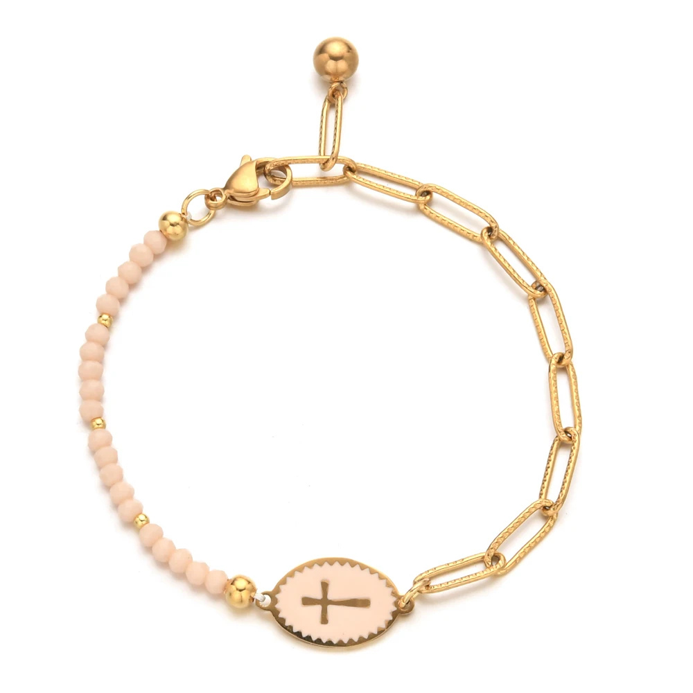 Bracelet Croix Couleur pas cher