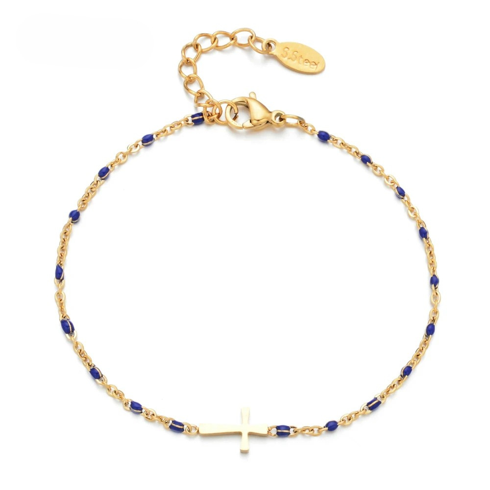 Bracelet Croix Perle pas cher