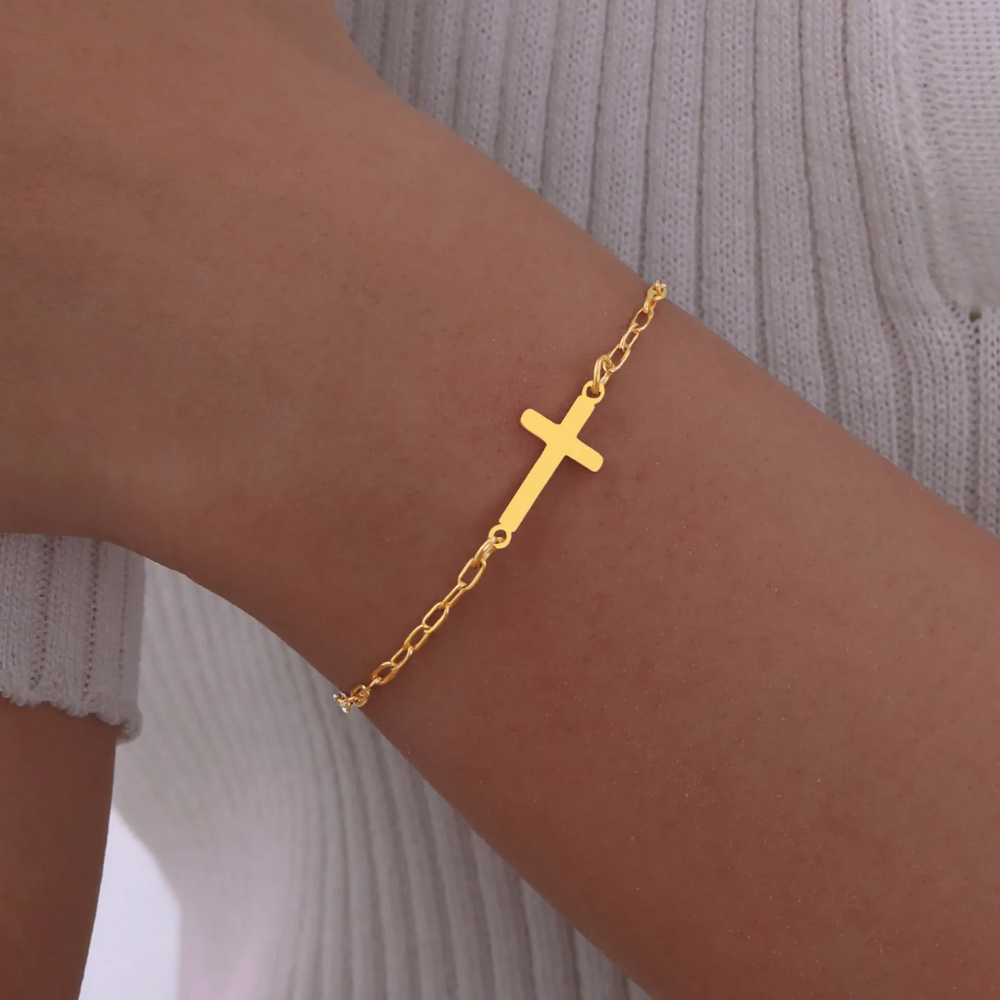 Bracelet Croix Strass pas cher