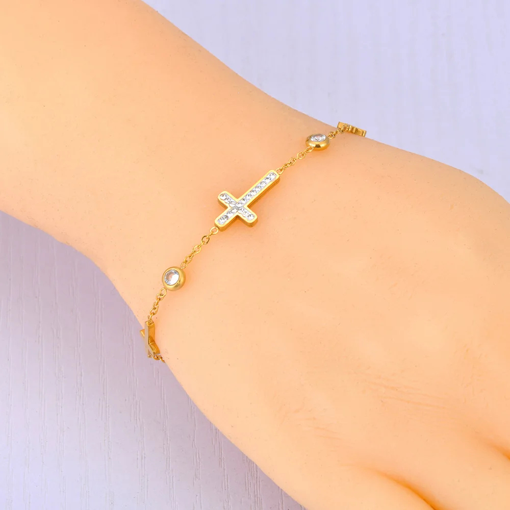 Bracelet Triple Croix pas cher
