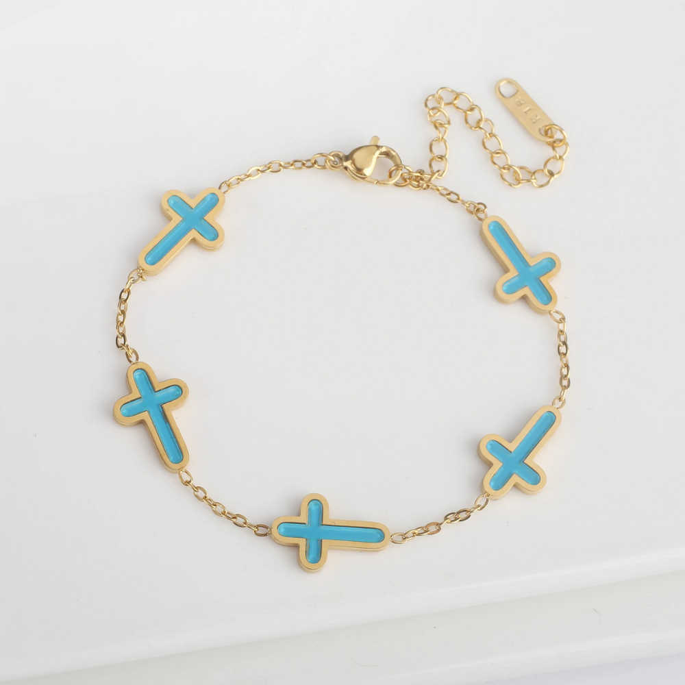 Bracelet Croix Nacre