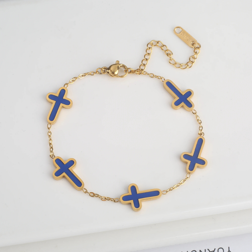 Bracelet Croix Nacre