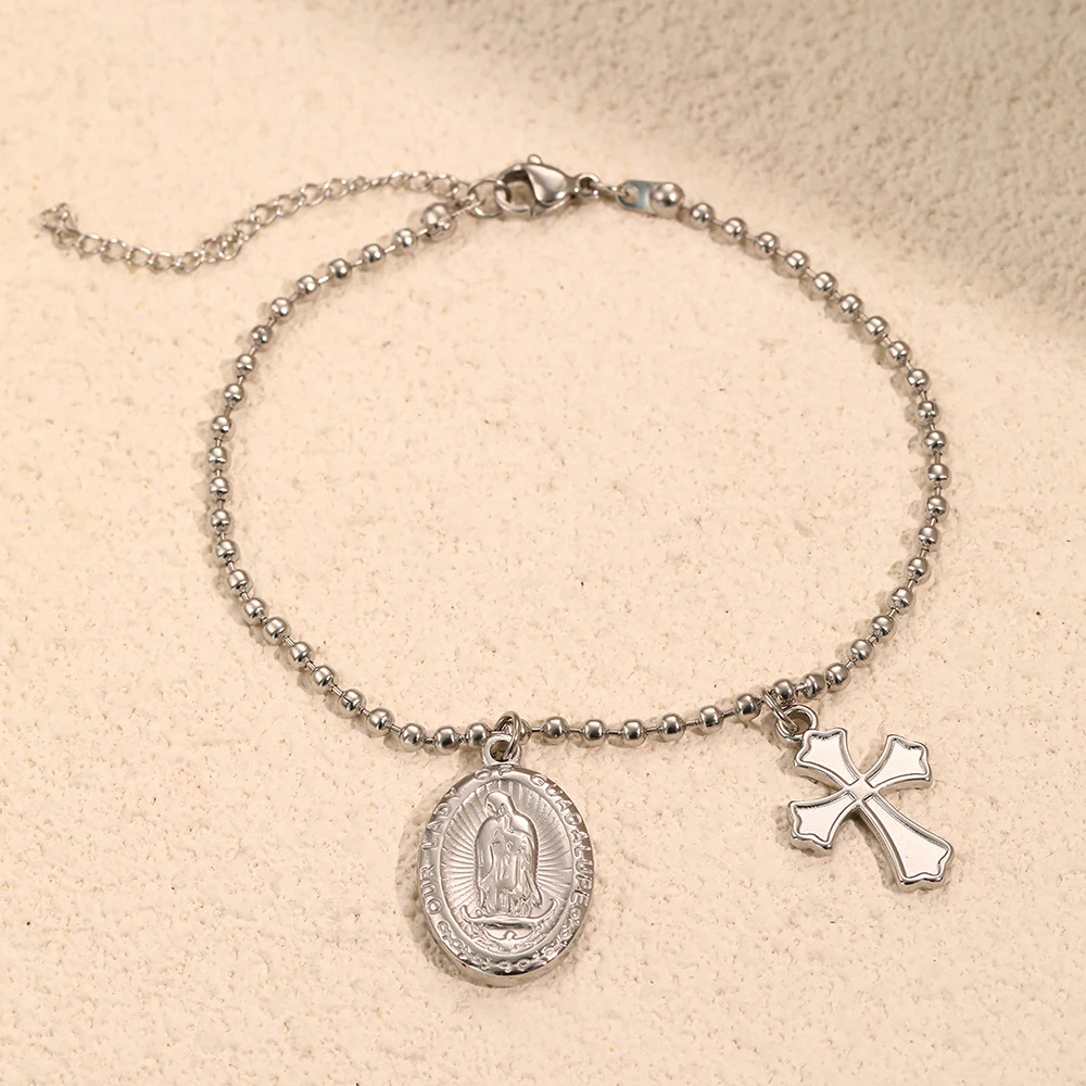 Bracelet Croix Madone pas cher