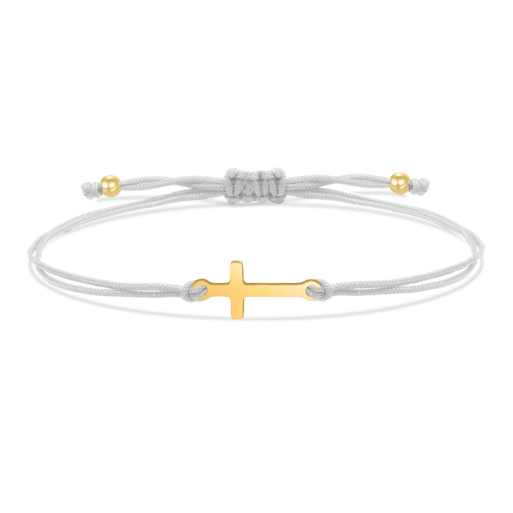 Bracelet Croix Cordon