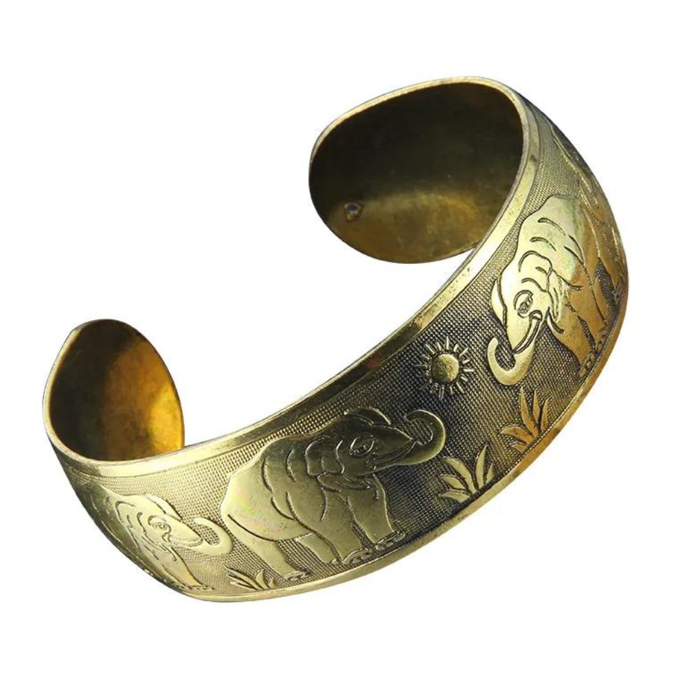 Bracelet Éléphant Jonc Or