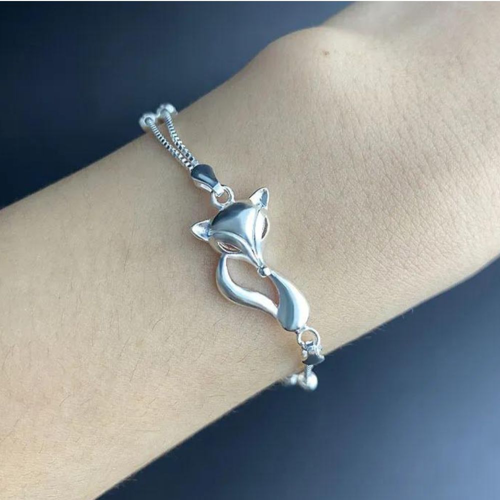 Bracelet en Argent Renard femme