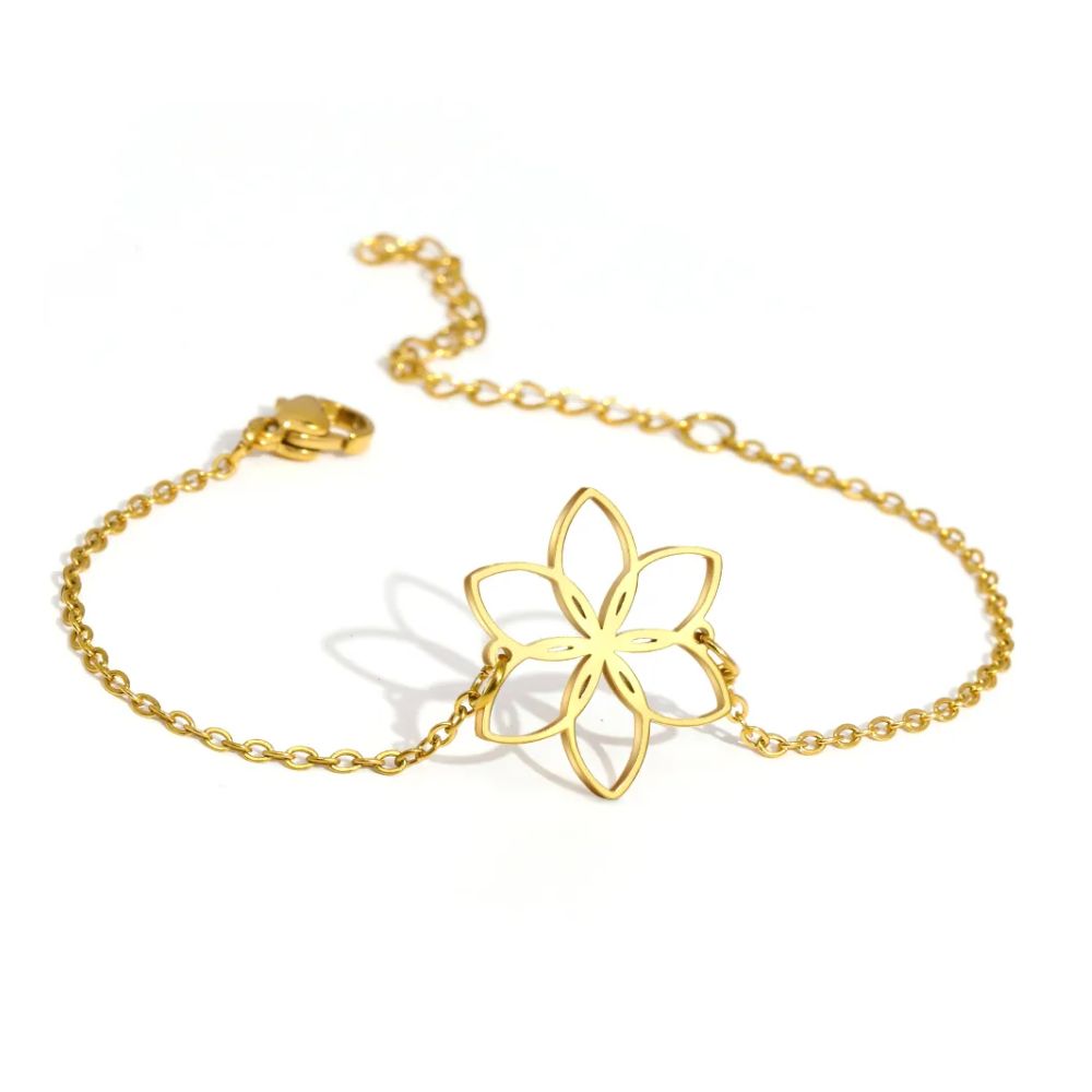 bracelet fleur camelia