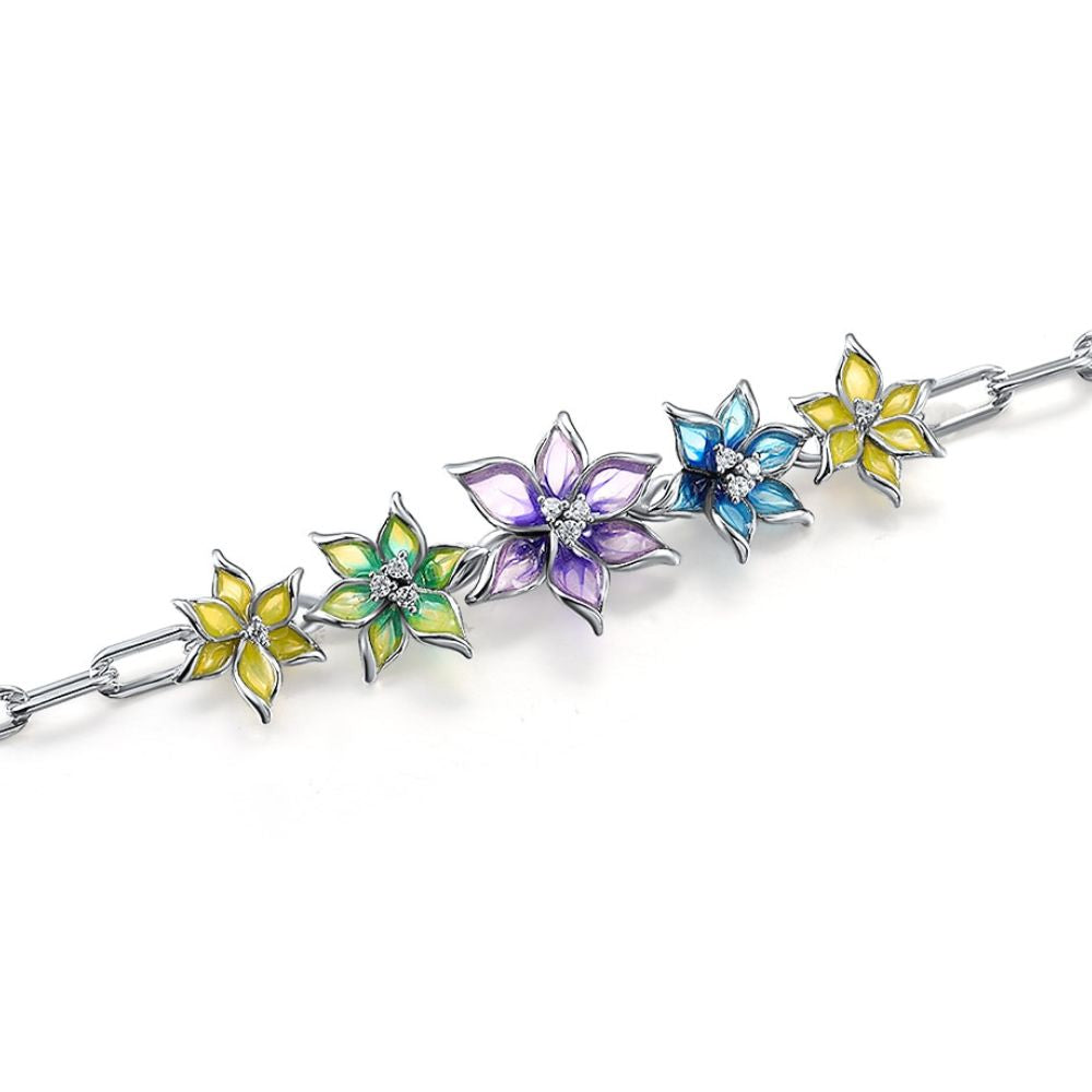 Bracelet Fleur Chaine femme