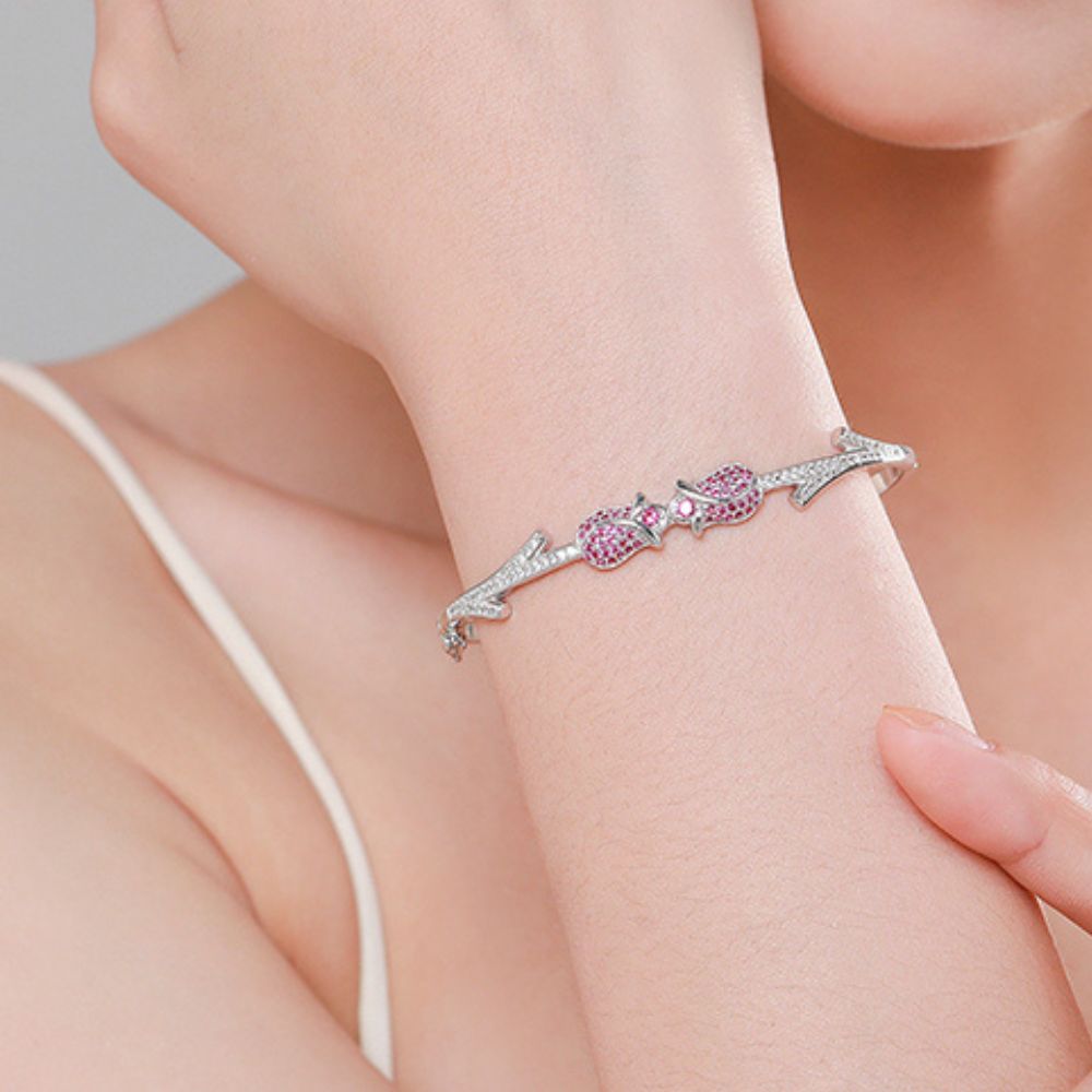 Bracelet Fleur Rose