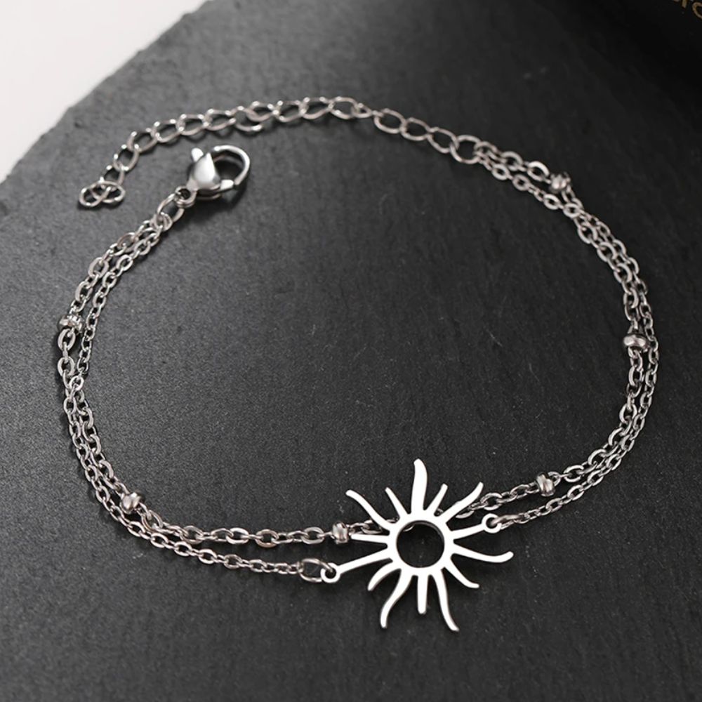 bracelet grand soleil argenté