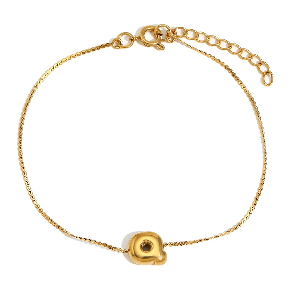 Bracelet Initiale Q Bubble