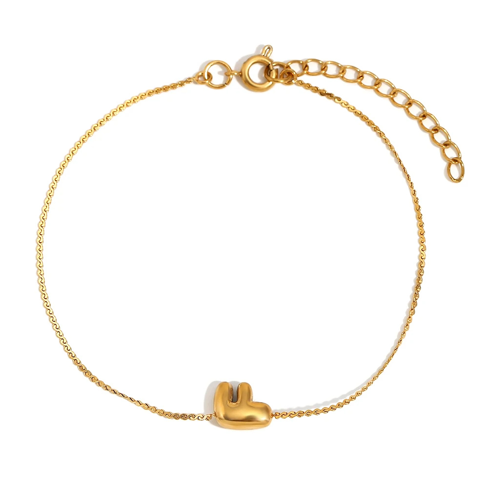 Bracelet Initiale F Bubble