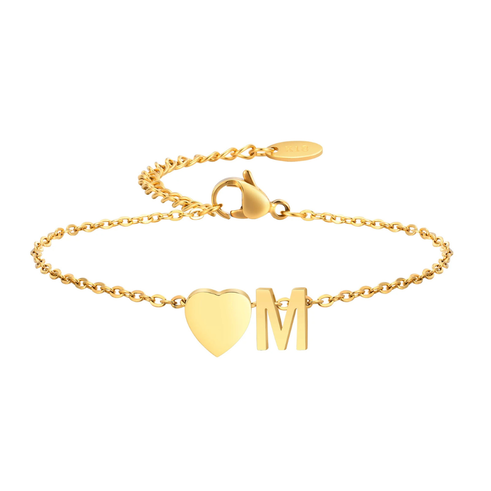 Bracelet Cœur Initiale M