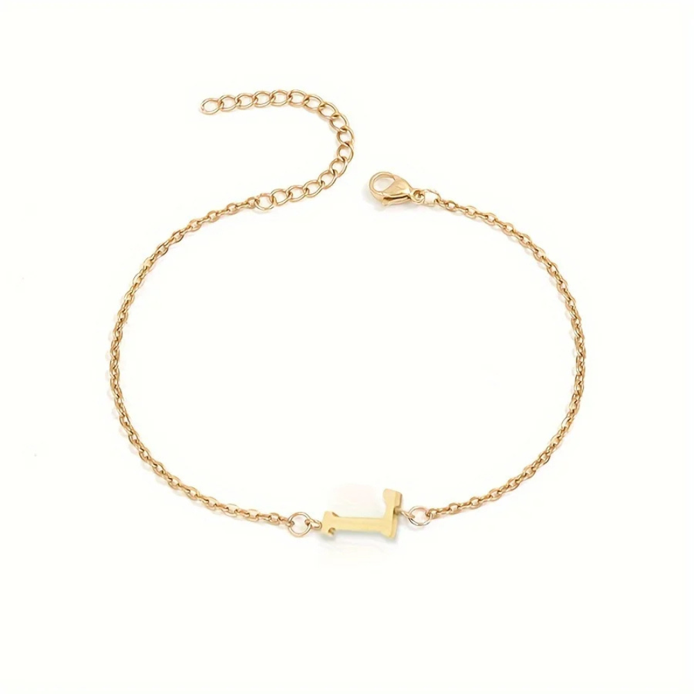 Bracelet Initiale L Femme