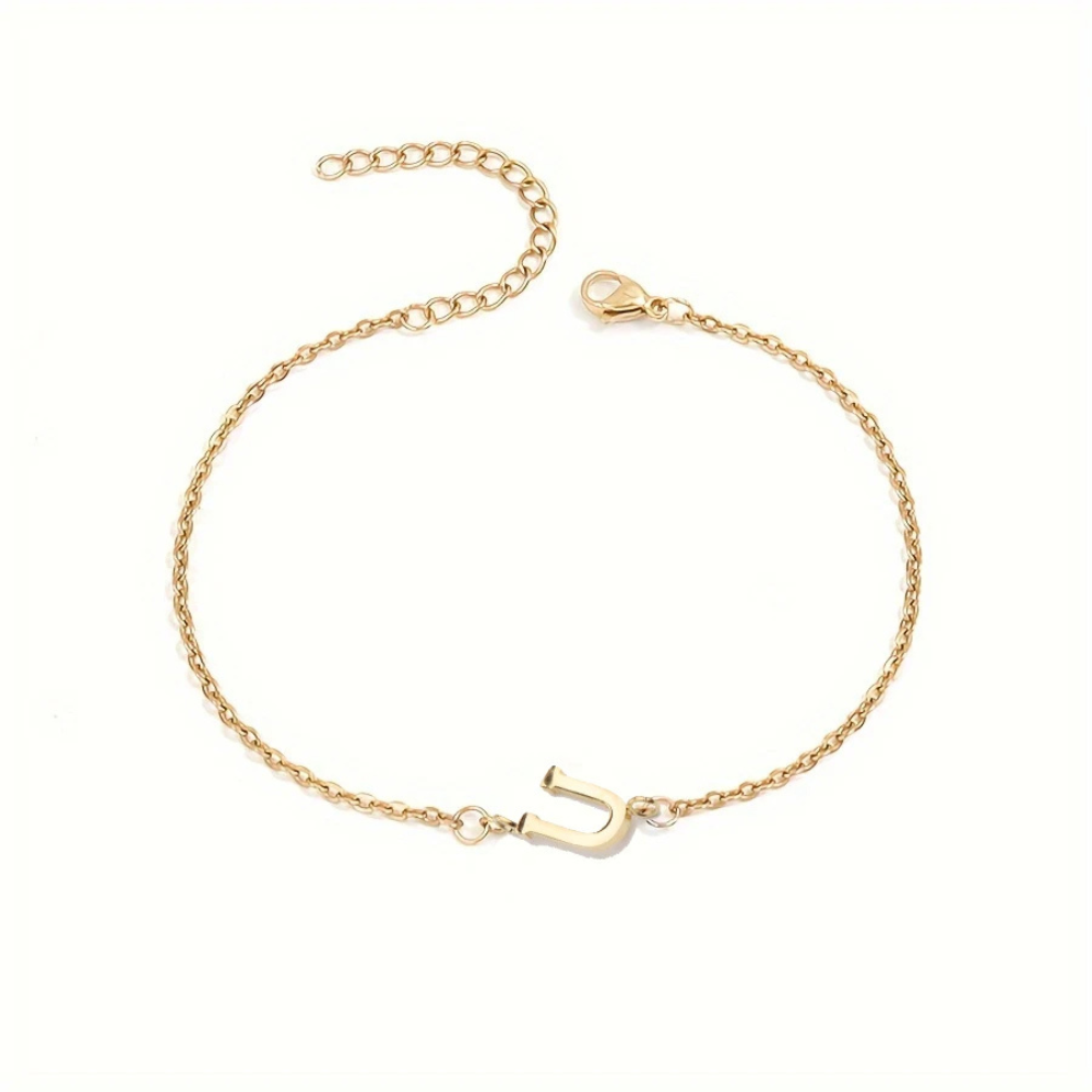 Bracelet Initiale U Femme