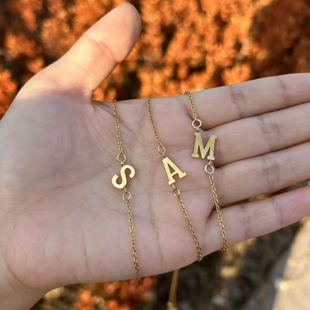 Bracelet Initiale A Femme pas cher