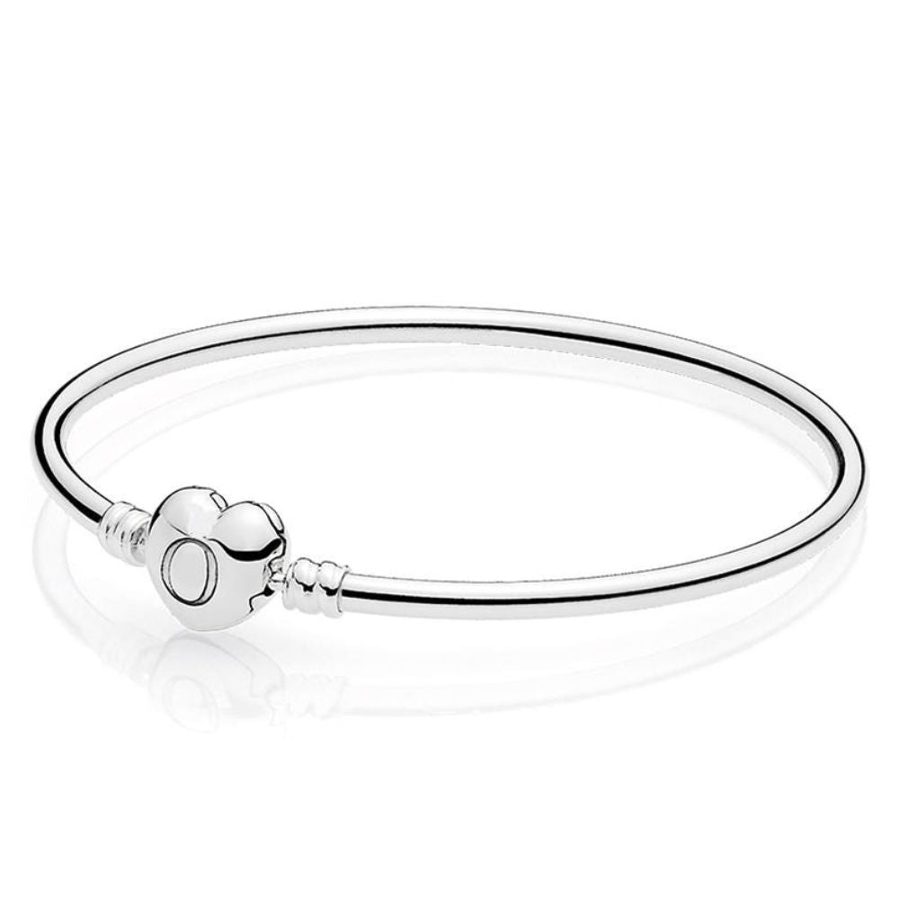 Bracelet Jonc Coeur Pandora argent