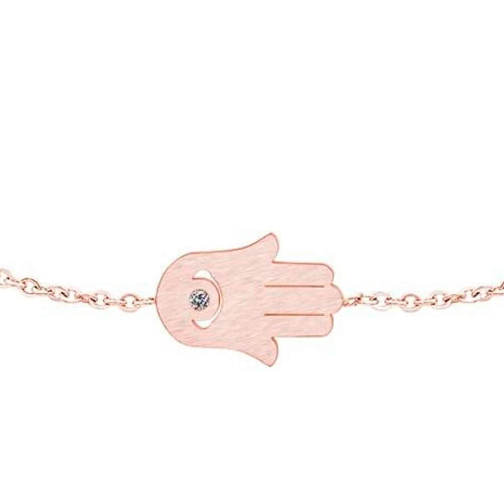 Bracelet Main de Fatma Plaque Rose