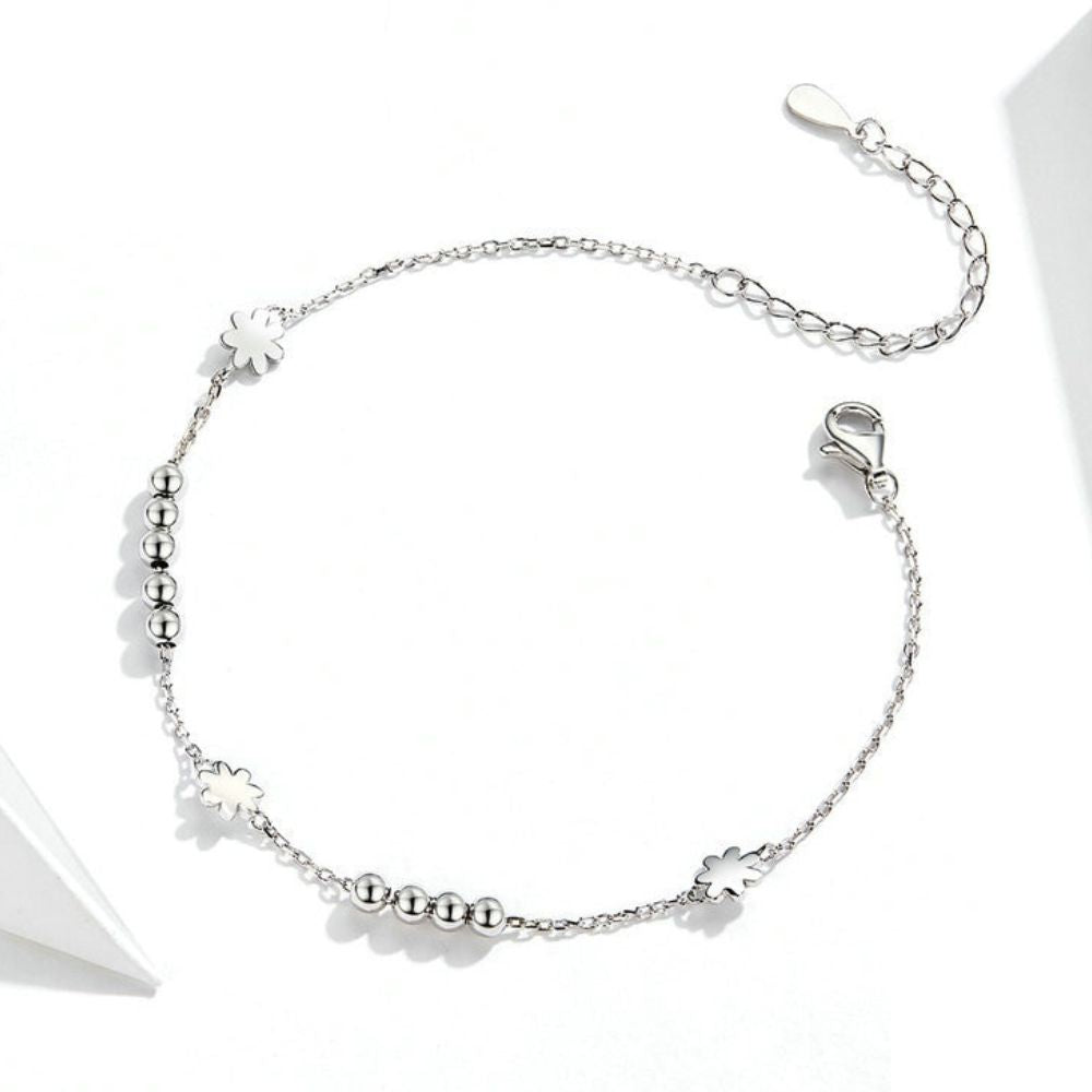 Bracelet Marguerite Perle argent 