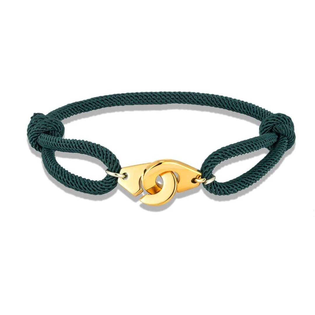Bracelet Menotte Vert Sapin