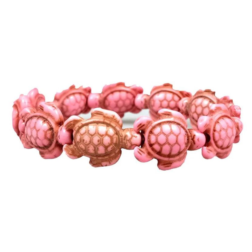 Bracelet Océan Tortue Rose