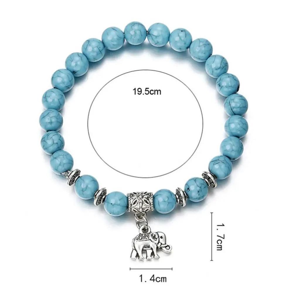 elephant en bracelet perles