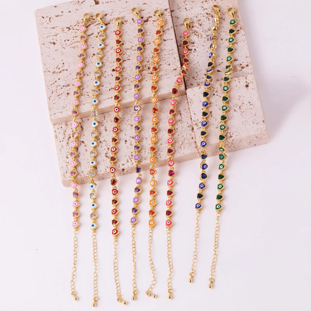 Bracelet Œil Blanc Femme pas cher
