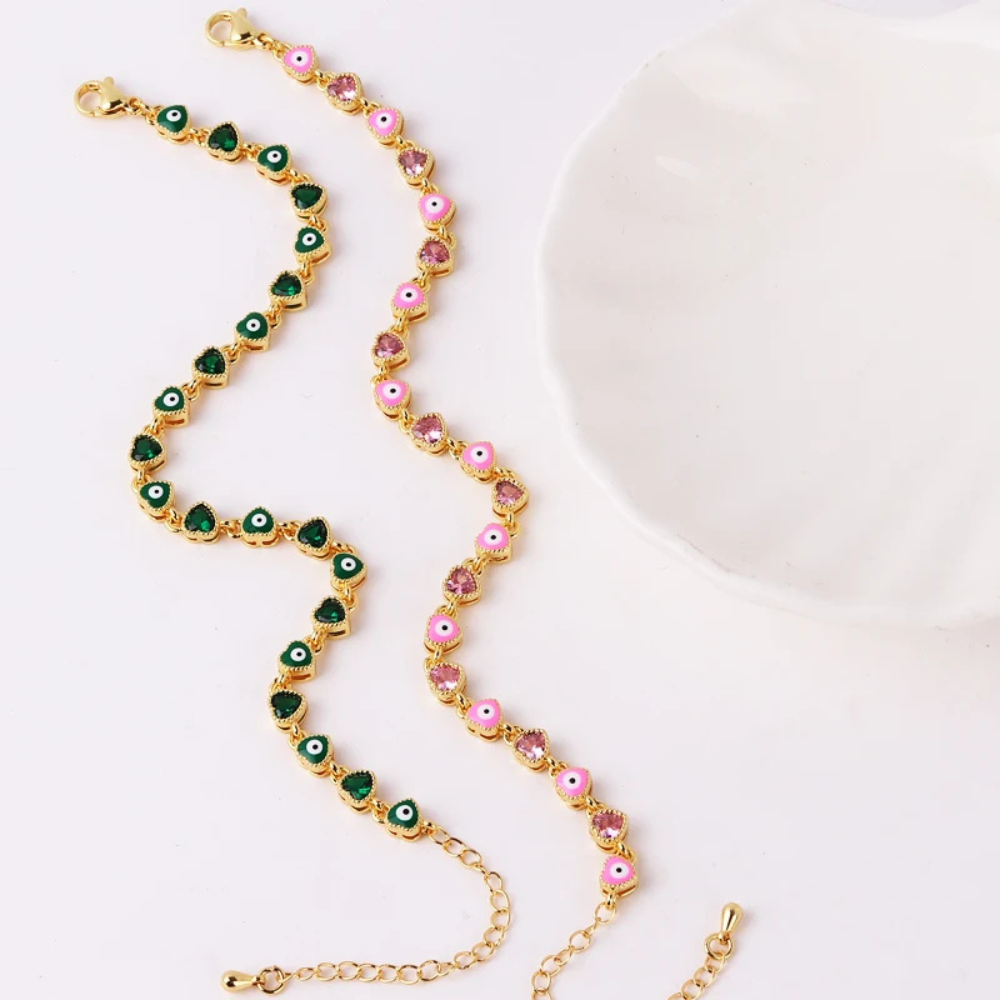 Bracelet Œil Rose Femme pas cher