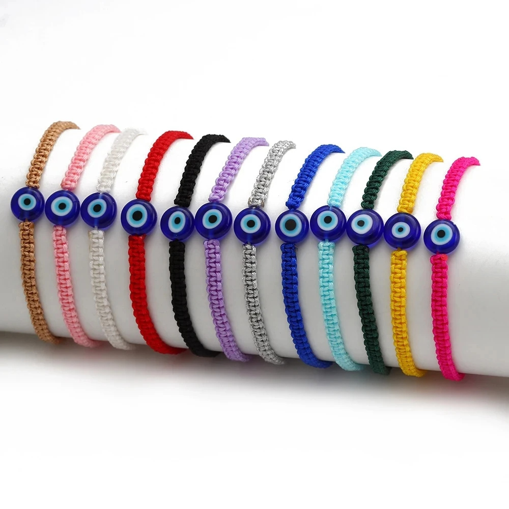 Bracelet Œil Cordon Violet pas cher