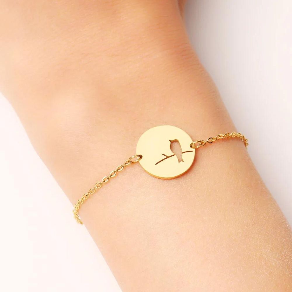 Bracelet Oiseau inox