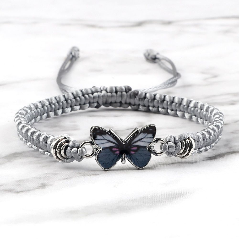 Bracelet Papillon Noir mixte