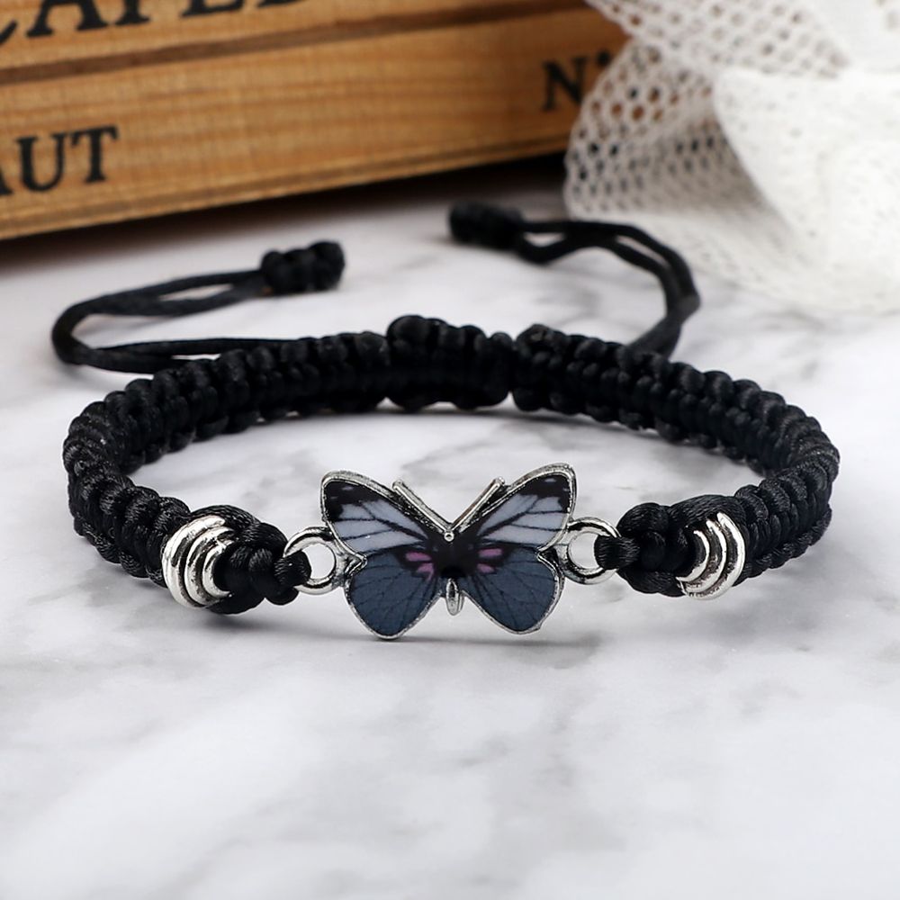 Bracelet Papillon Noir homme