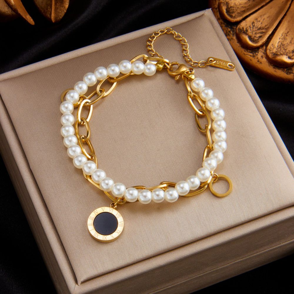 Bracelet Perles et Or