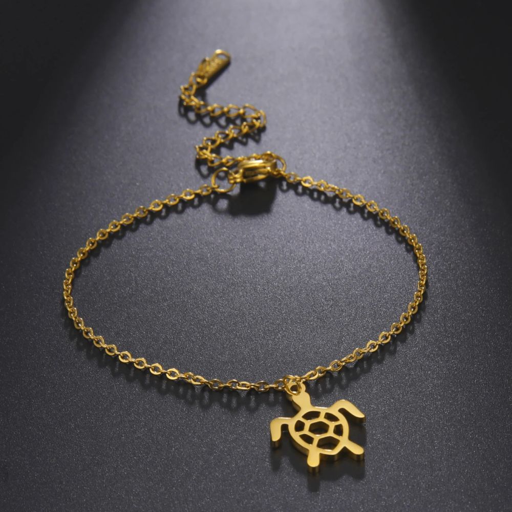 bracelet pour femme avec pendentif tortue