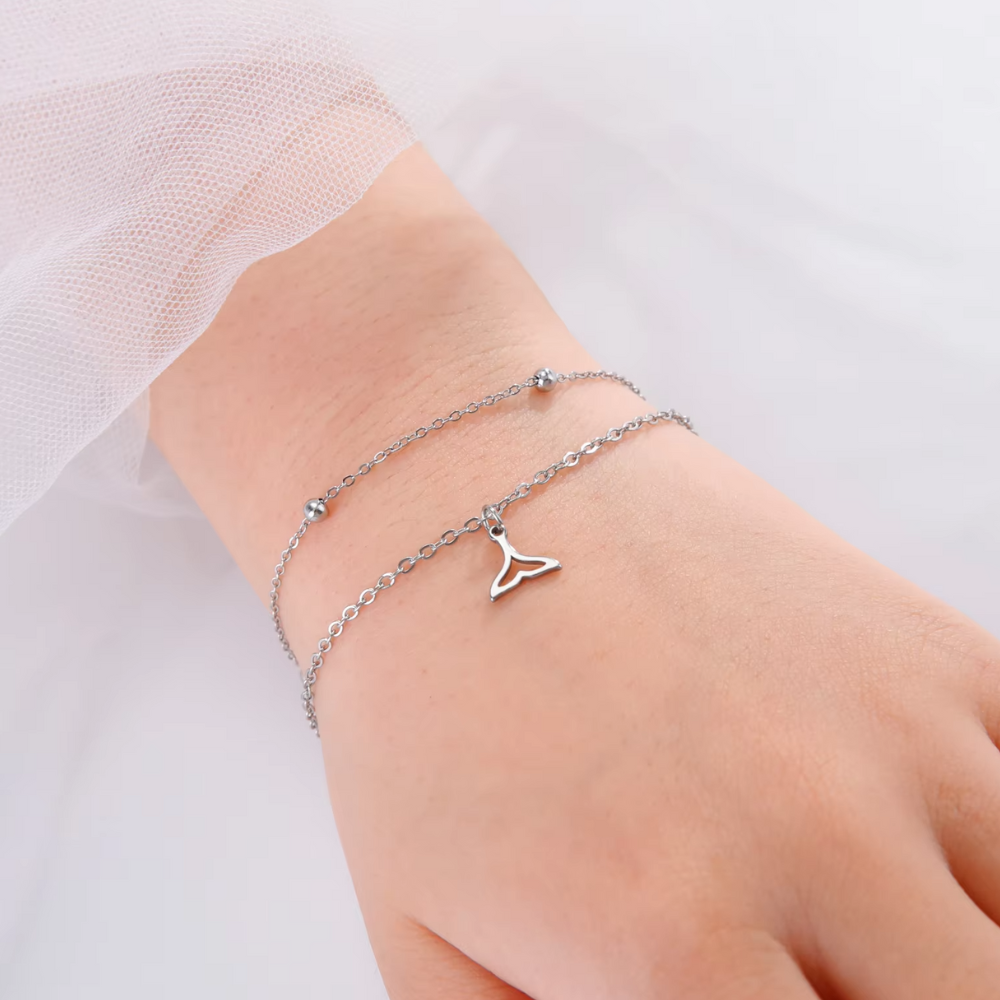 Bracelet Queue de Baleine Argent