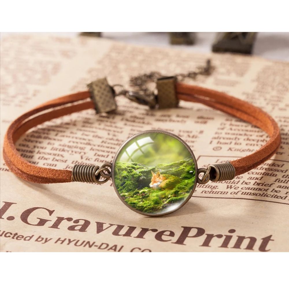 Bracelet Renard Nature Vert