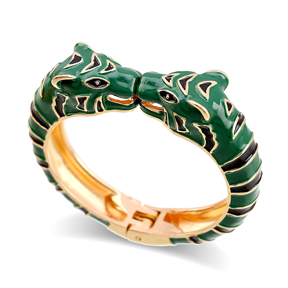 Bracelet Tigre Couleurs Vert Café