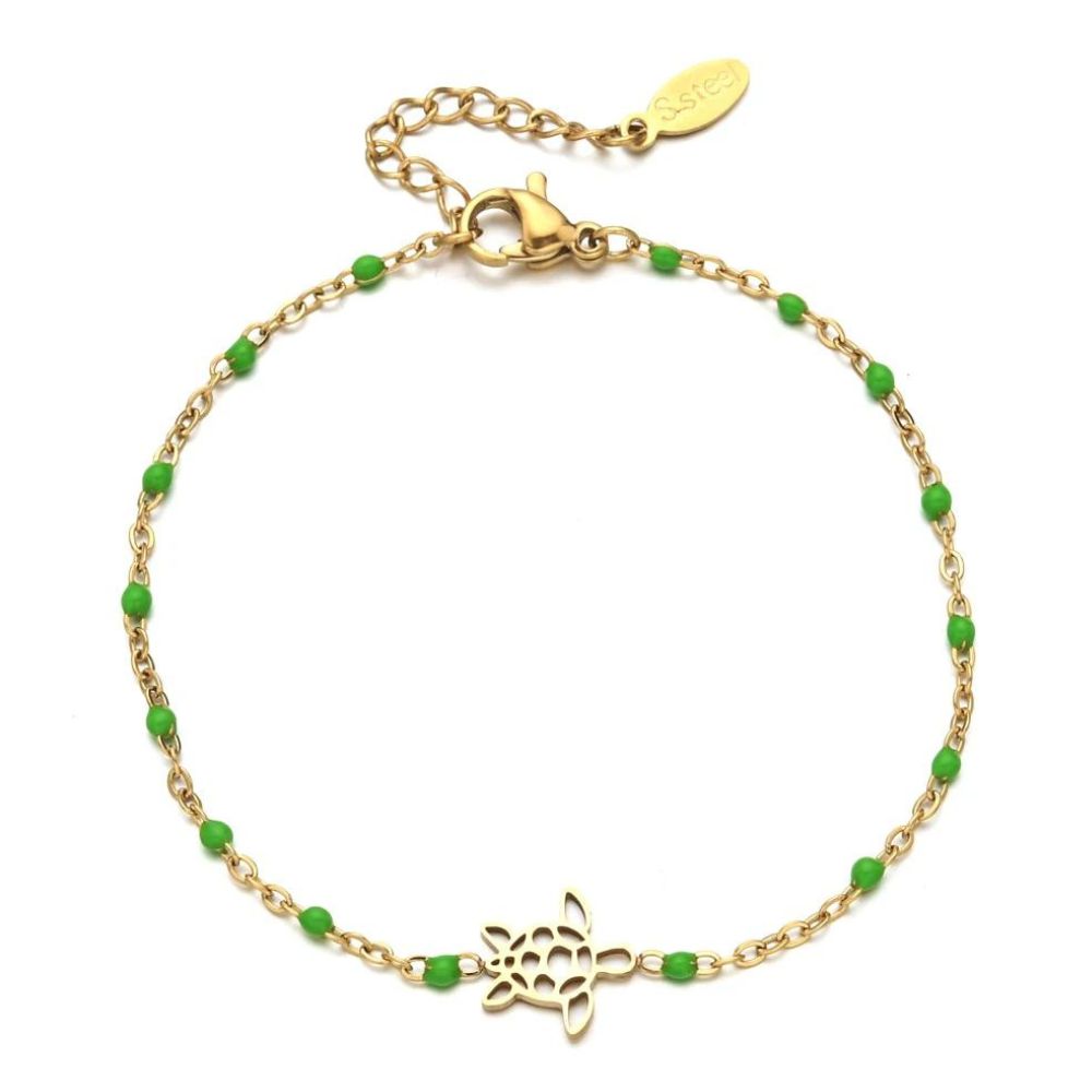 Bracelet Tortue Femme Vert