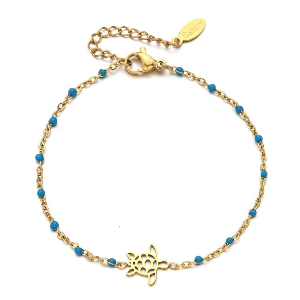 Bracelet Tortue Femme Bleu